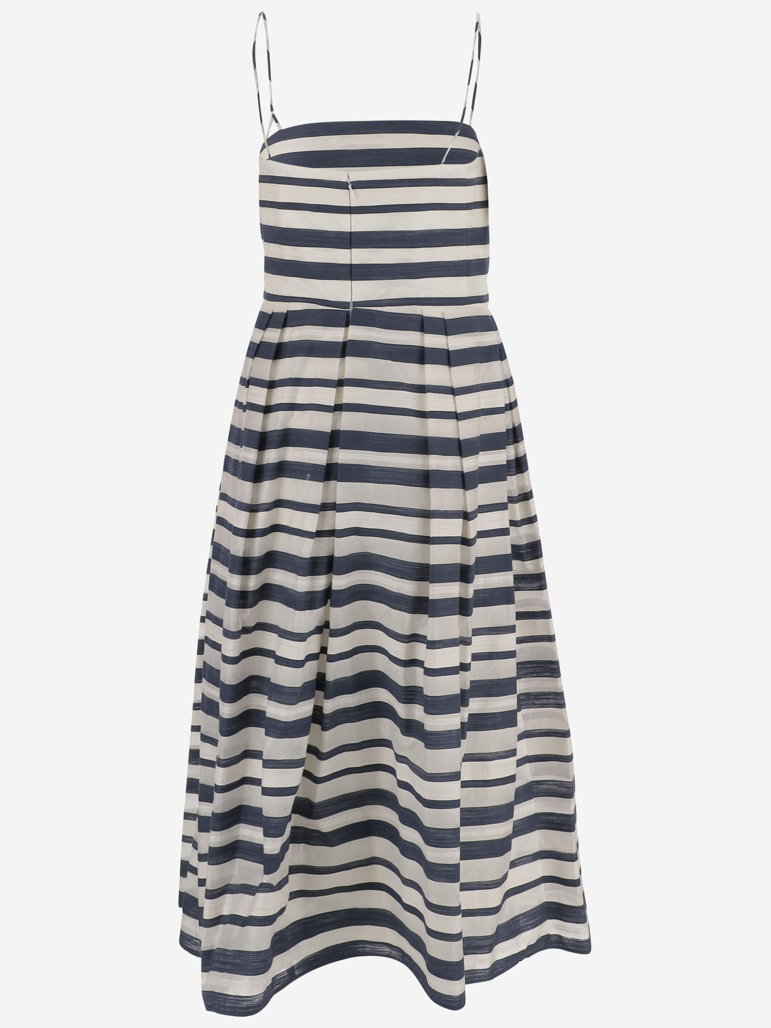 [LAUREN RALPH LAUREN] Sleeveless dress SS26 P08699001NAVYCREAM