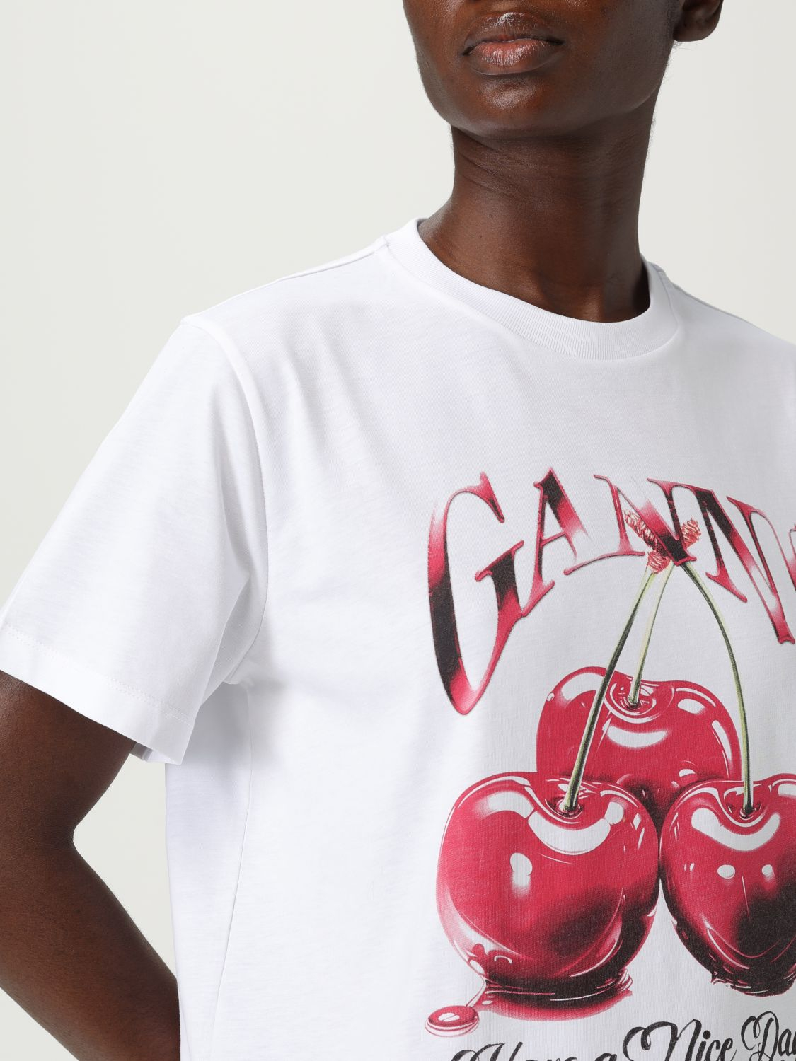 [GANNI] T-shirts Short Sleeve FW26 T4004 151