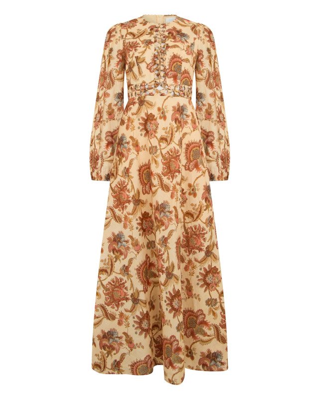 [Zimmermann] Long sleeve dress FW26 8439DSS261_CRMJAC