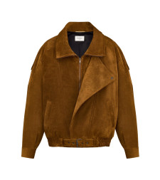 [Saint Laurent] Leather Jacket FW26 798780YC2AY2104 NOIX