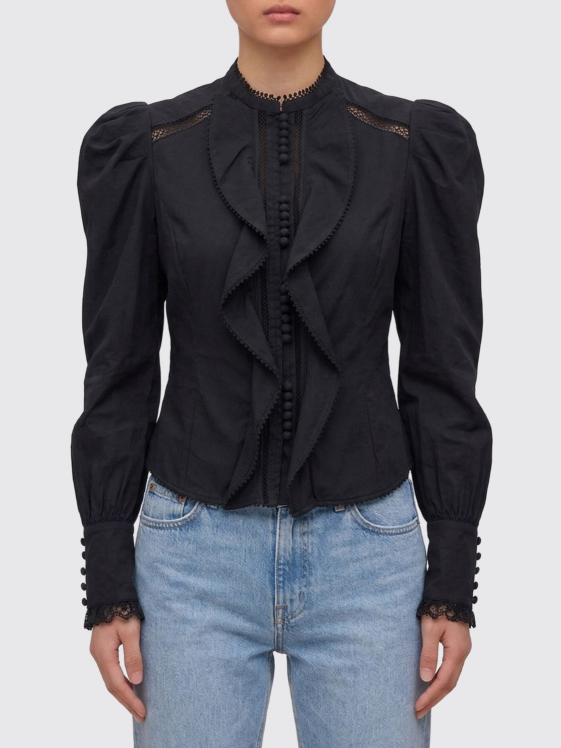 [Isabel Marant] Blouse SS26 CH0285FAD1I02I 01BK