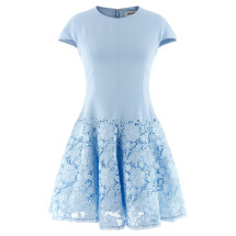 [SELF PORTRAIT] Short sleeve dress SS26 SS26095SBLBLUE