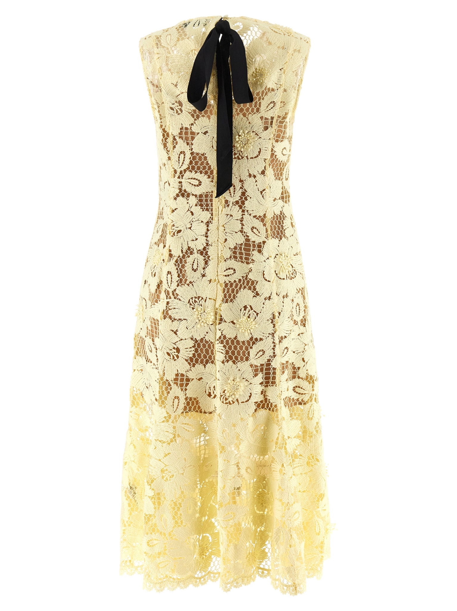 [SELF PORTRAIT] Sleeveless dress SS26 SS26094MYYELLOW