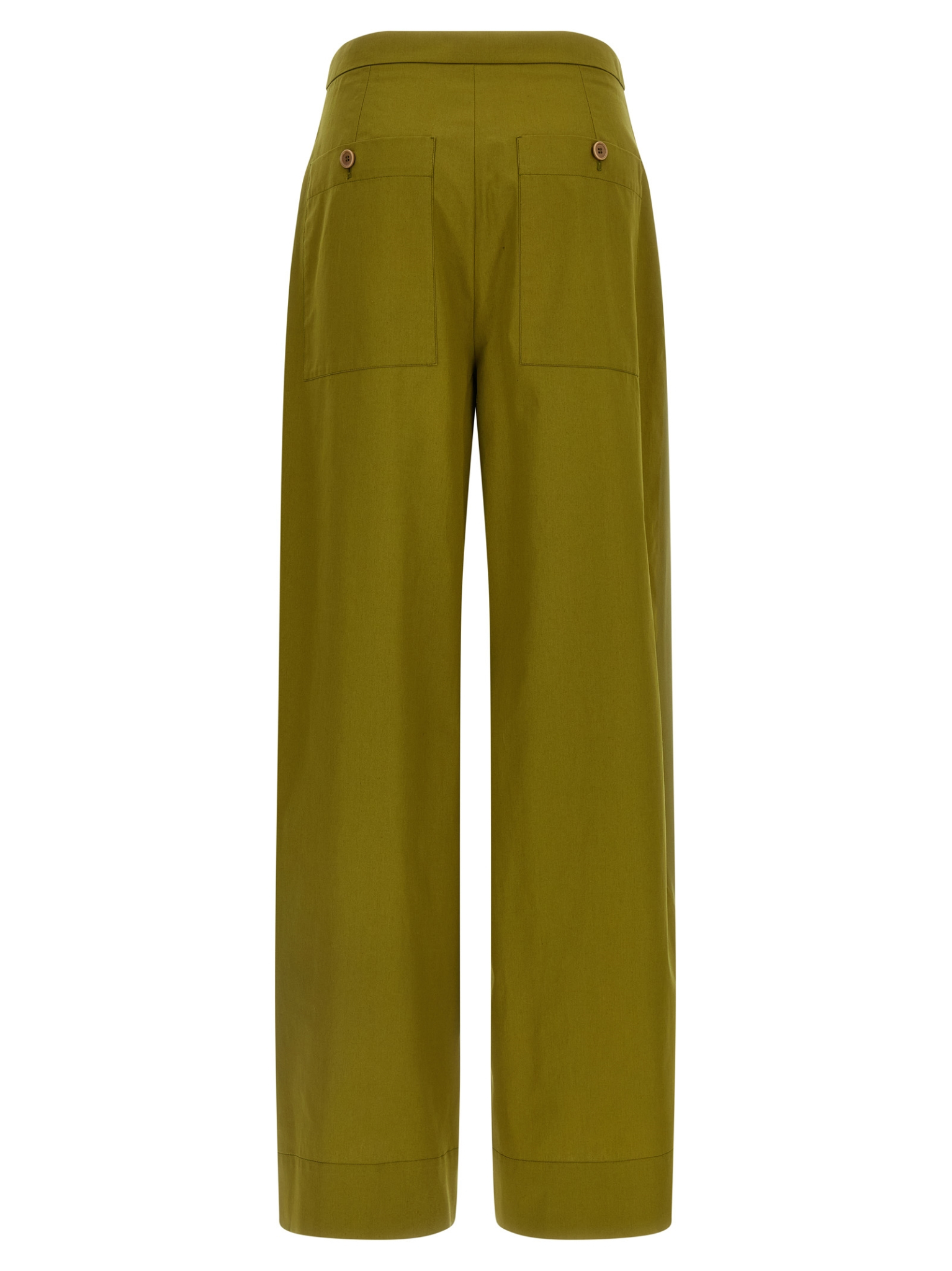 [MAISON JEJIA] Trousers SS26 MJD2554141BIKHAKISILK
