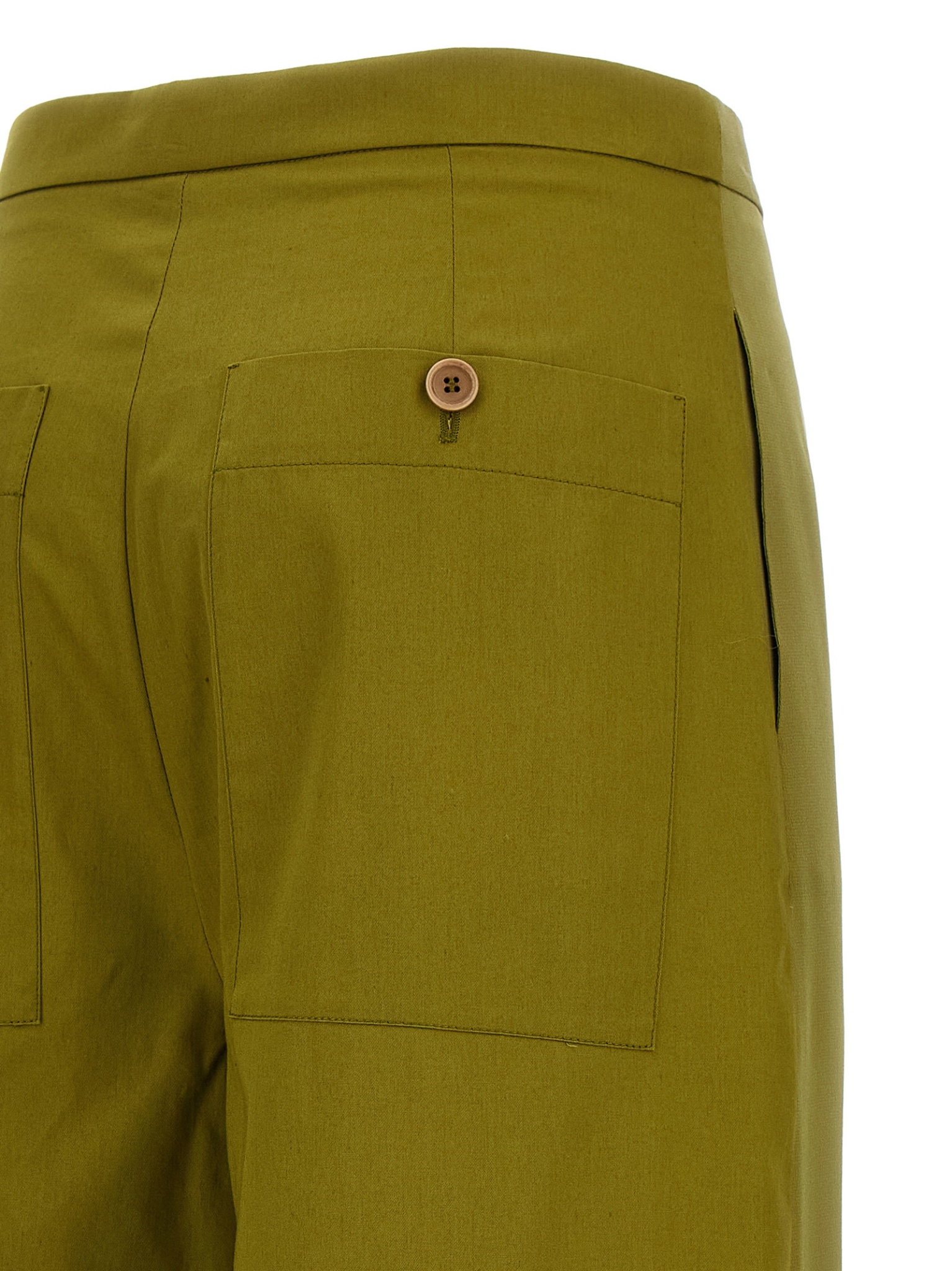 [MAISON JEJIA] Trousers SS26 MJD2554141BIKHAKISILK