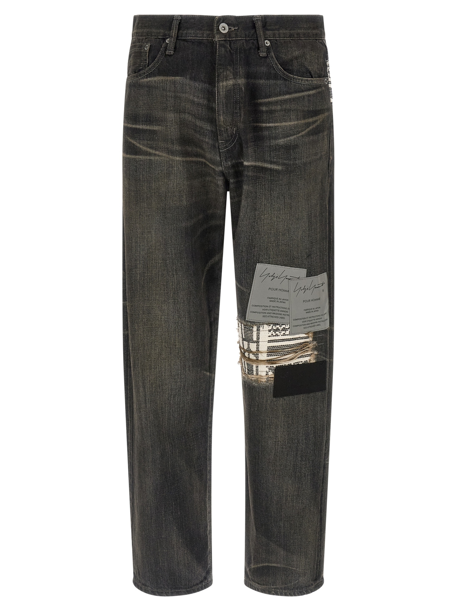 [YOHJI YAMAMOTO] Jeans SS26 HKP94065BLACK