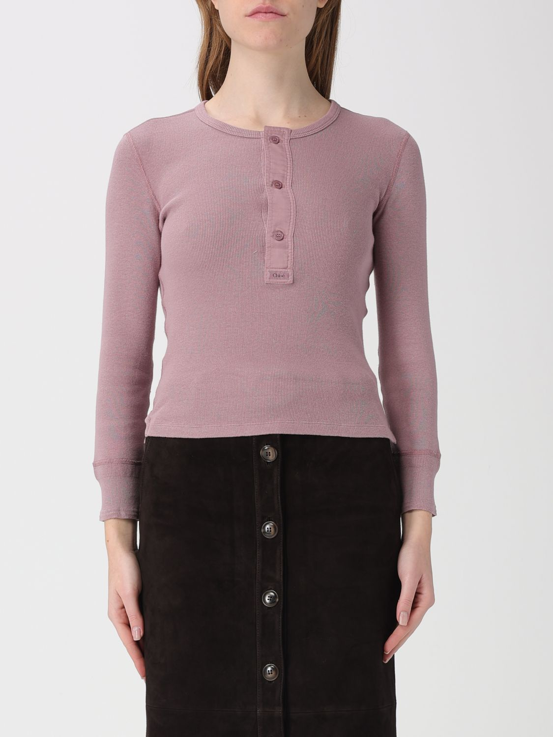 [Chloe] T-shirts Long Sleeve SS26 CH26SJH30185 50C