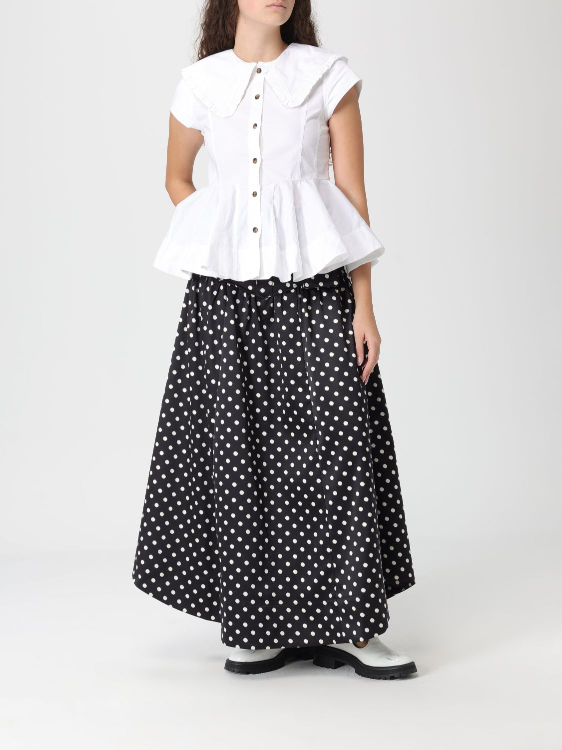 [GANNI] Shirts Short Sleeve SS26 A1040093 151