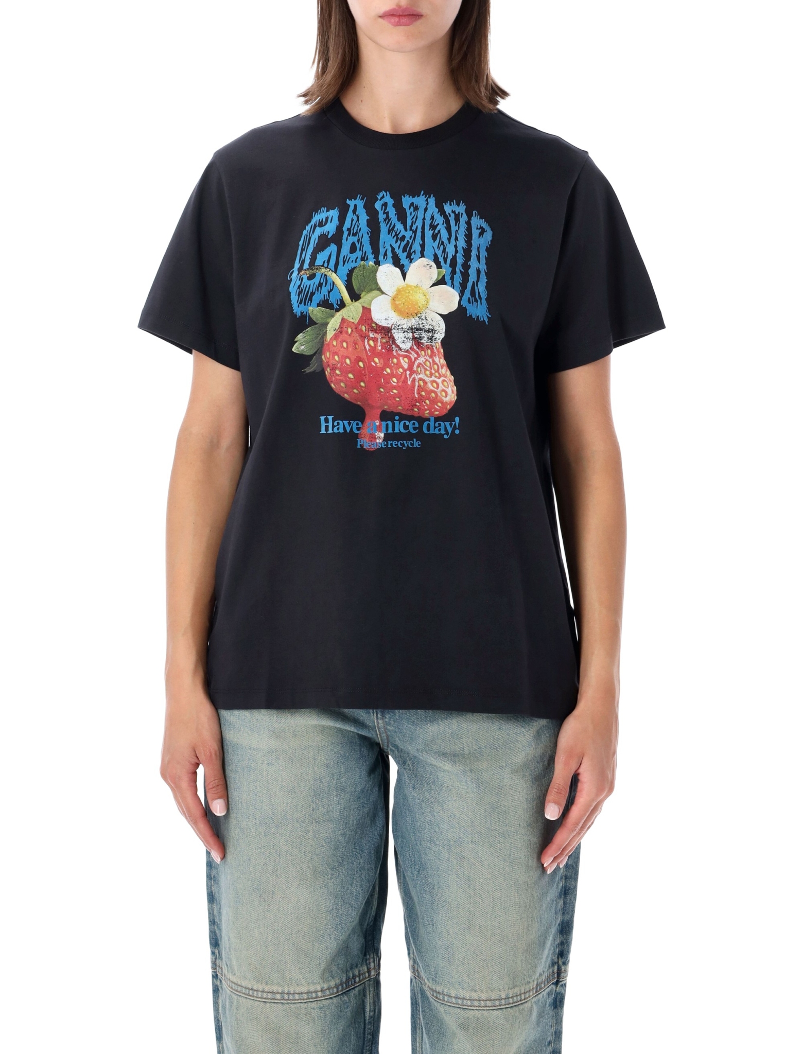 [GANNI] T-shirts Short Sleeve FW26 A105025711026252