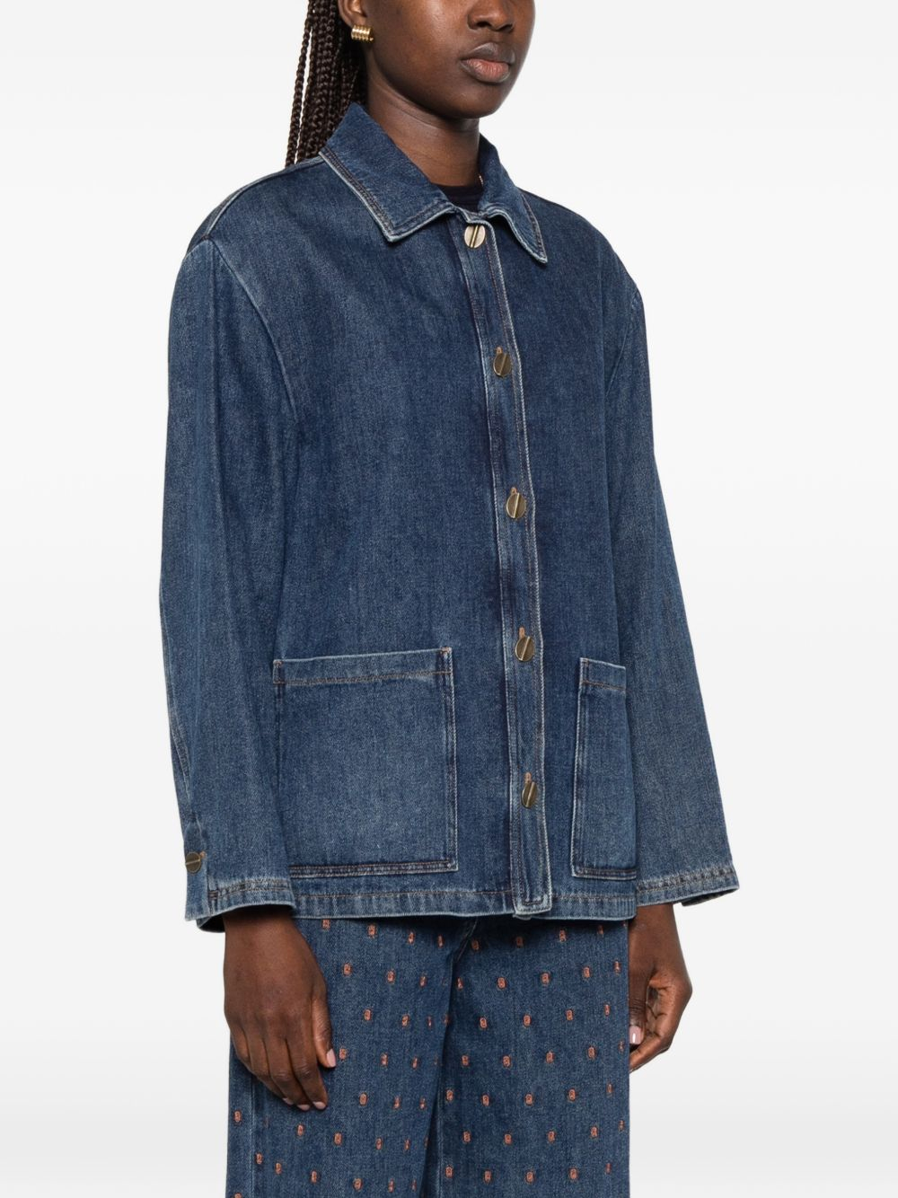 [Forte Forte] Denim Jacket FW26 15031MYJACKETINDIGO