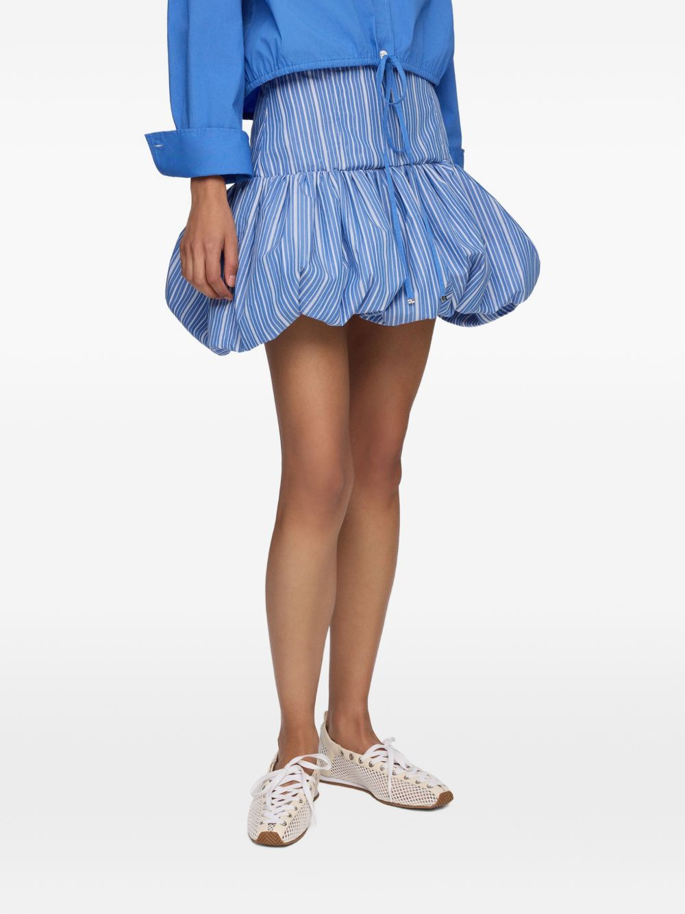 [GANNI] Mini skirt FW26 A1090260ZWF