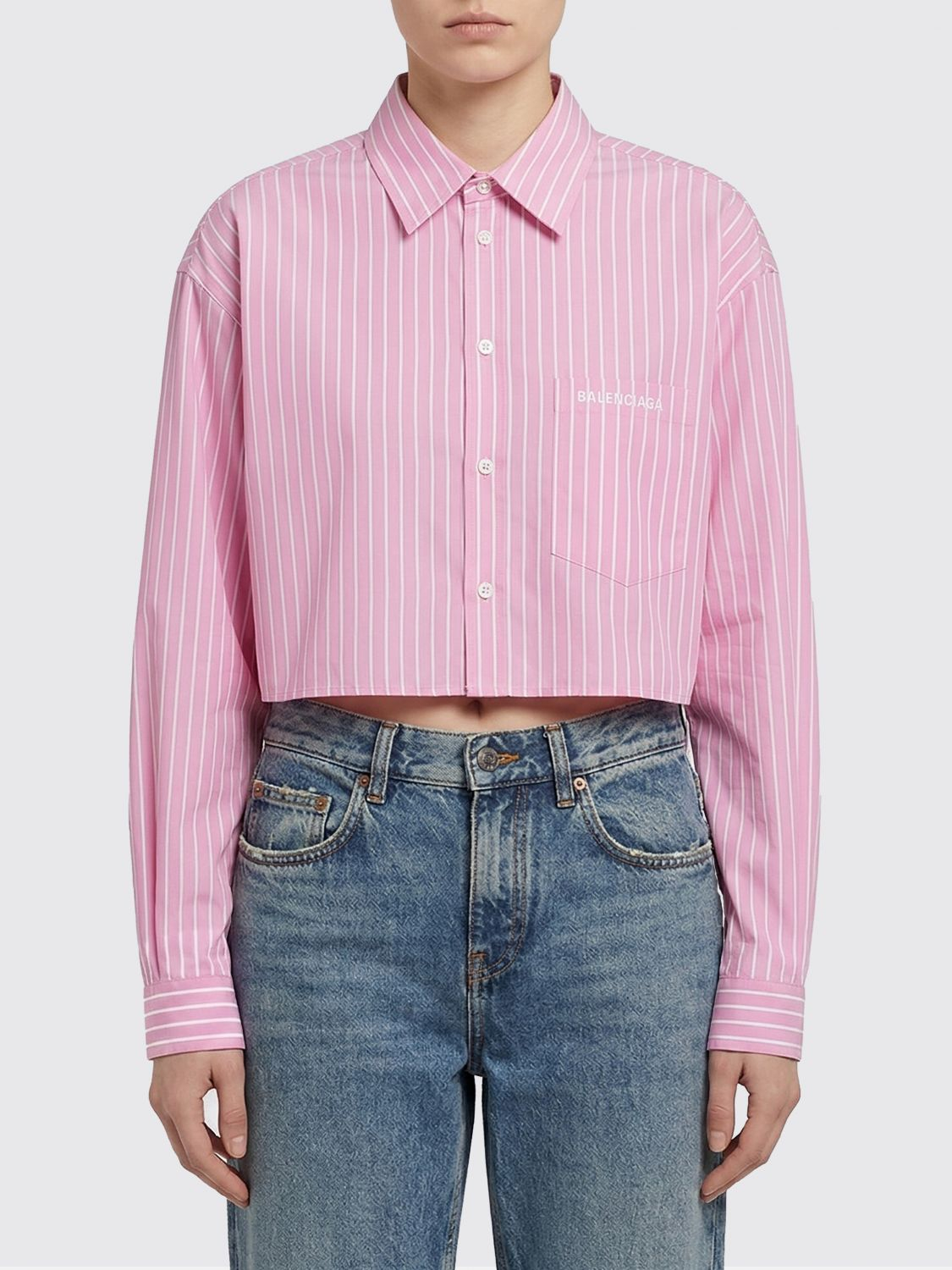 [Balenciaga] Shirts Long Sleeve SS26 857837TPM26 5621
