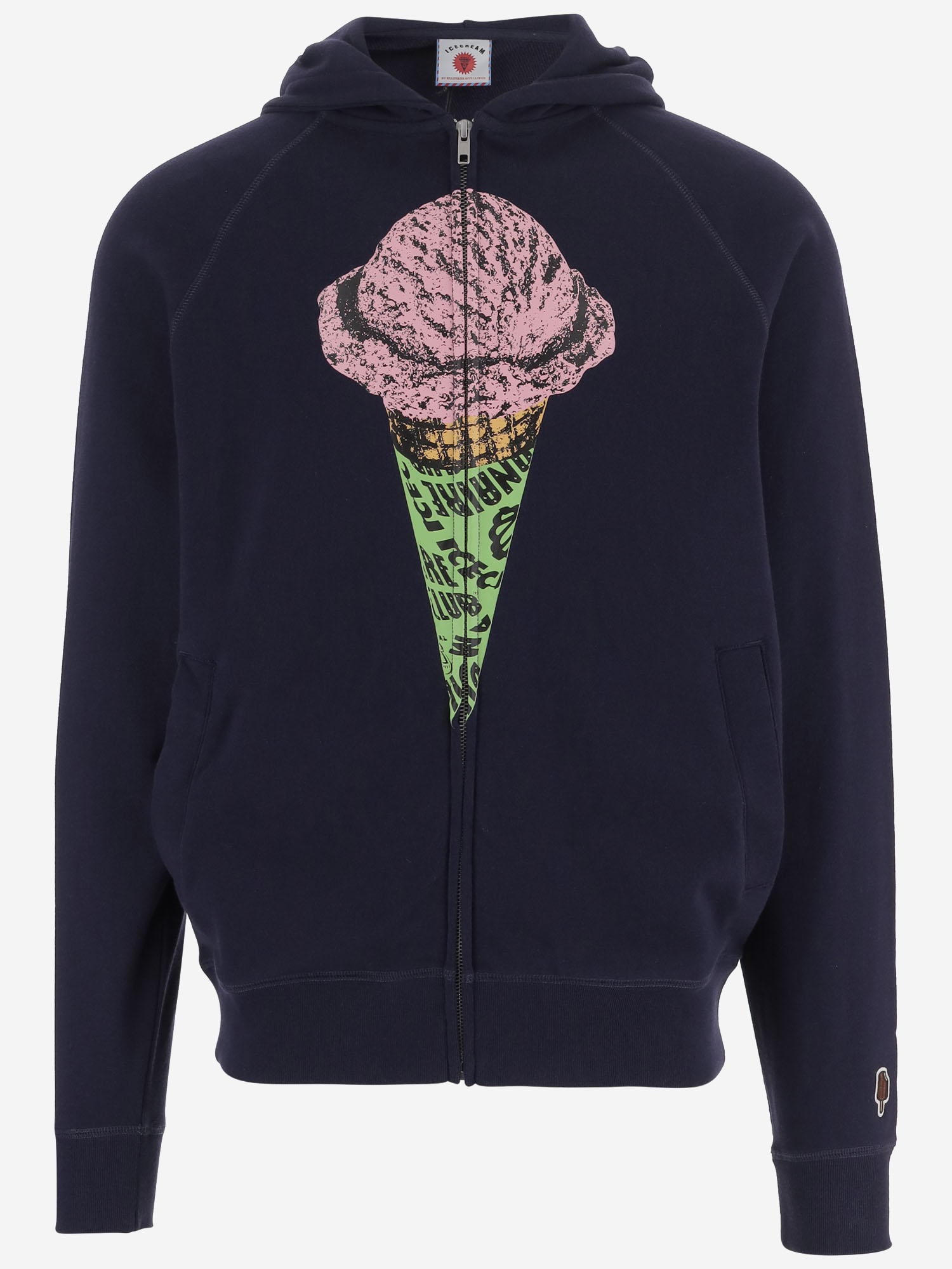 [ICECREAM] Hoodie FW26 ICZT26239NAVY