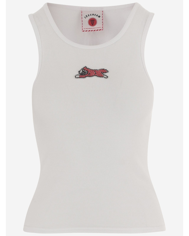 [ICECREAM] T-shirts Sleeveless FW26 ICWW25319WHITE