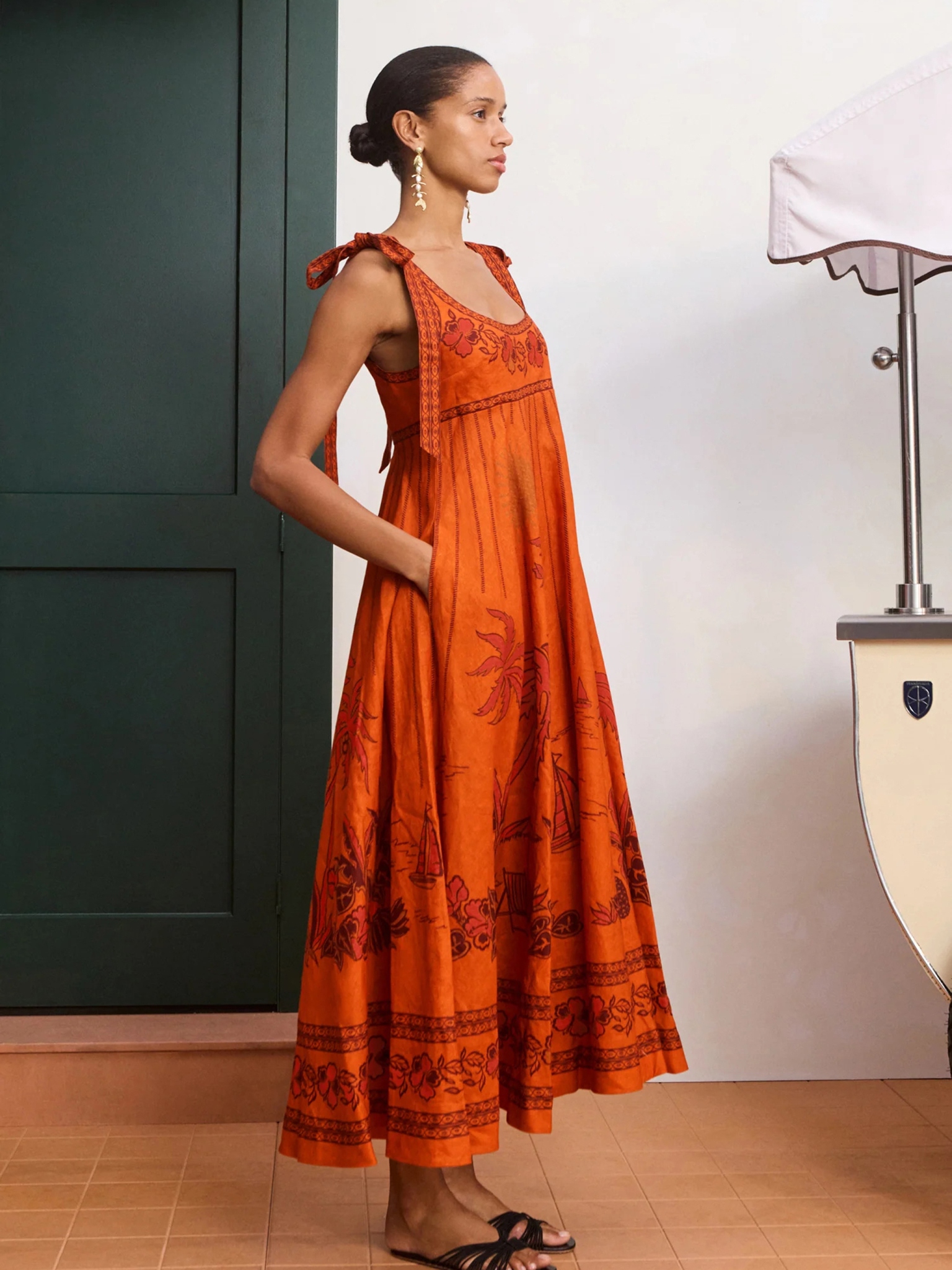 [Alemais] Sleeveless dress FW26 7415DORANGE