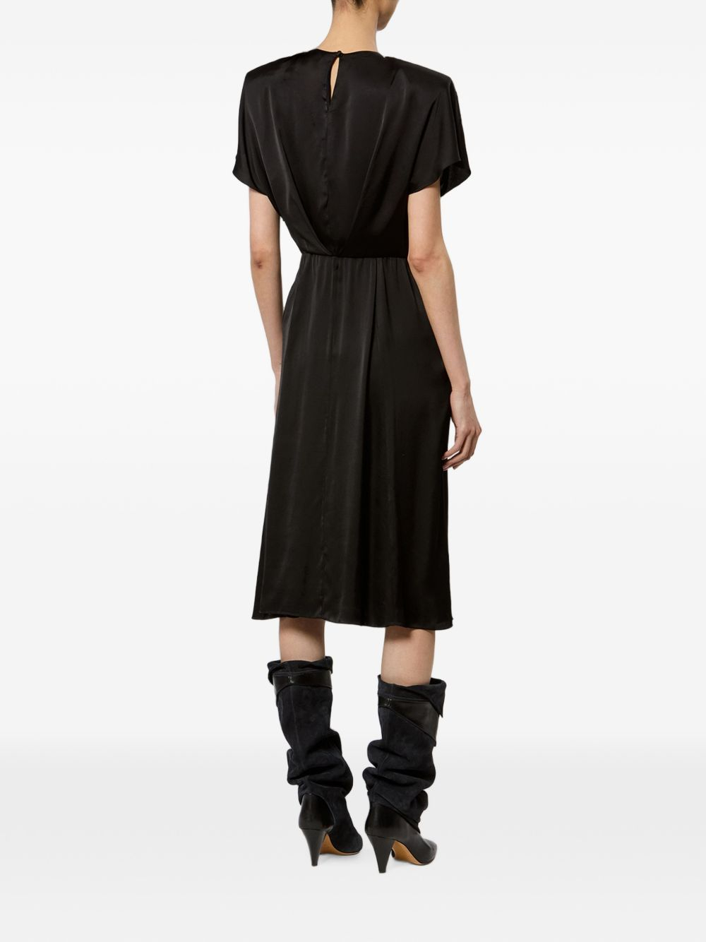 [Isabel Marant] Short sleeve dress FW26 RO1191FAD3J13I01BK
