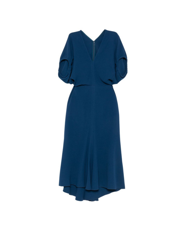 [VICTORIA BECKHAM] Short sleeve dress FW26 1126WDR006381AOCEAN