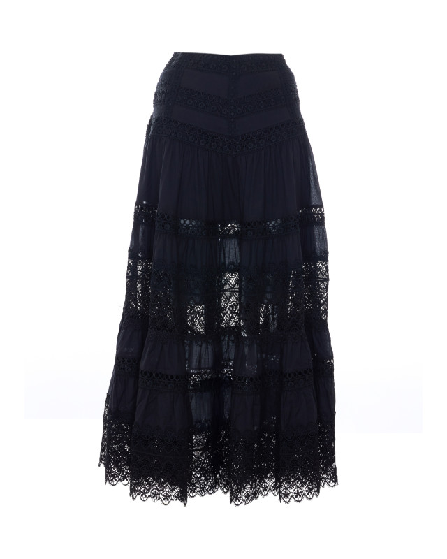 [CharoRuiz] Long skirt SS26 261402BLACK