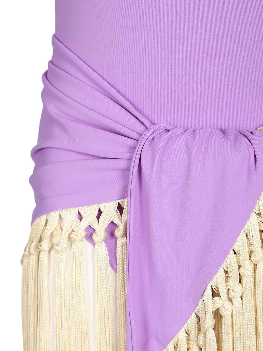 [Taller Marmo] Sleeveless dress CO TM_SS2680173LAVENDER-IVORY