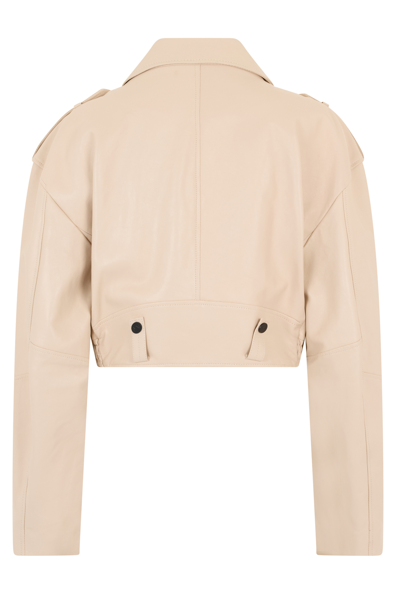 [The Mannei] Leather Jacket SS25 RS25048_VANILLA