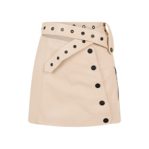 [The Mannei] Mini skirt SS25 RS25045_VANILLA