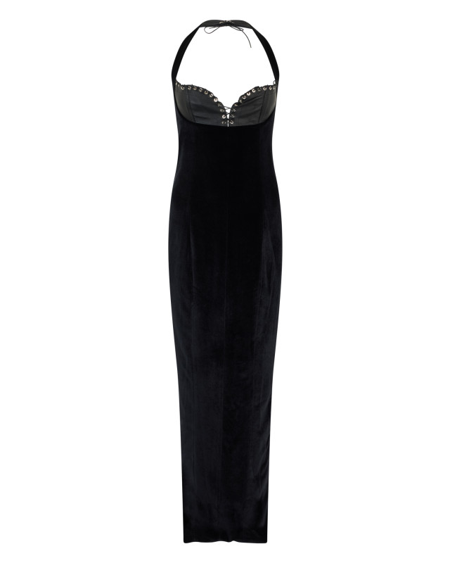 [Ludovic De Saint Sernin] Sleeveless dress FW24 AW24DR025WPL0009_BLACK