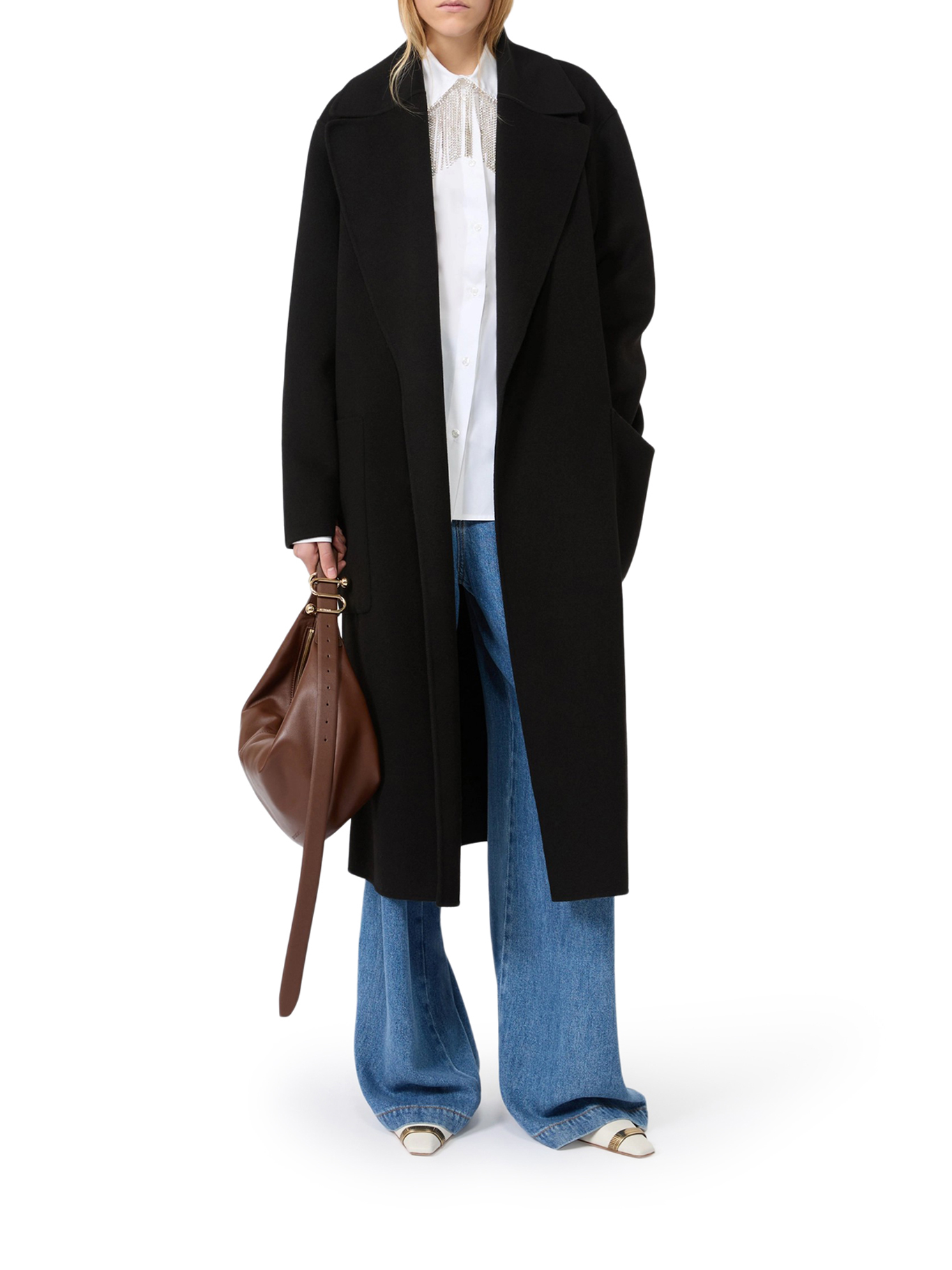 [SPORTMAX] Coat FW26 2622016011600013 BLACK