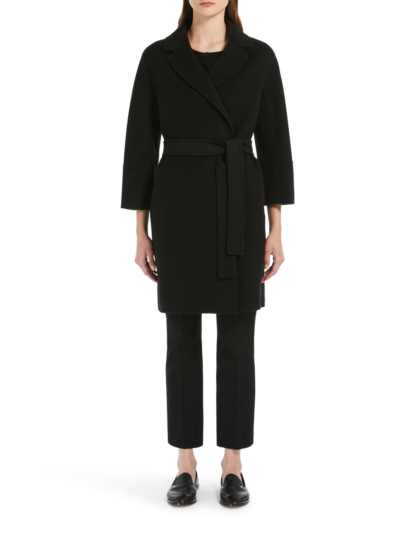 [S Max Mara] Coat FW26 2629016091600013 BLACK