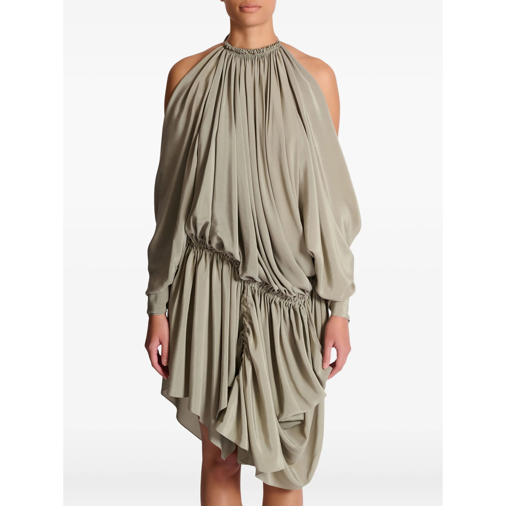 [Balmain] Long sleeve dress SS26 GF0RF080 SF47 7GE