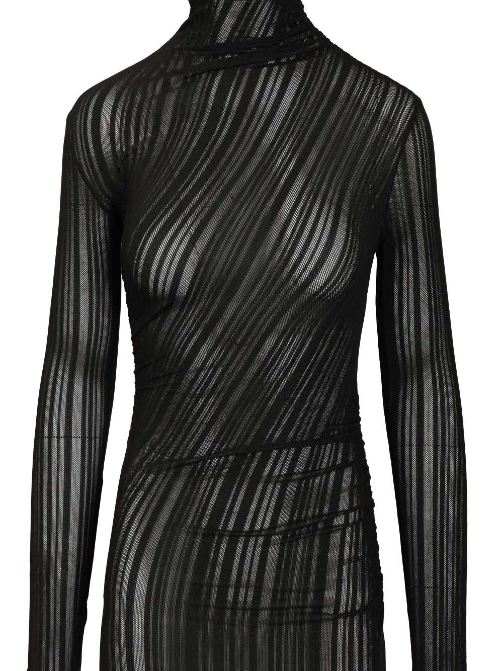 [Amazuin] Long sleeve dress FW25 11OLGUVBVIBRANT  BLACK