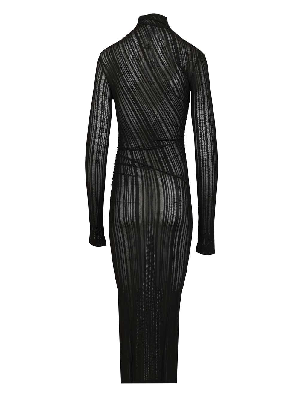 [Amazuin] Long sleeve dress FW25 11OLGUVBVIBRANT  BLACK