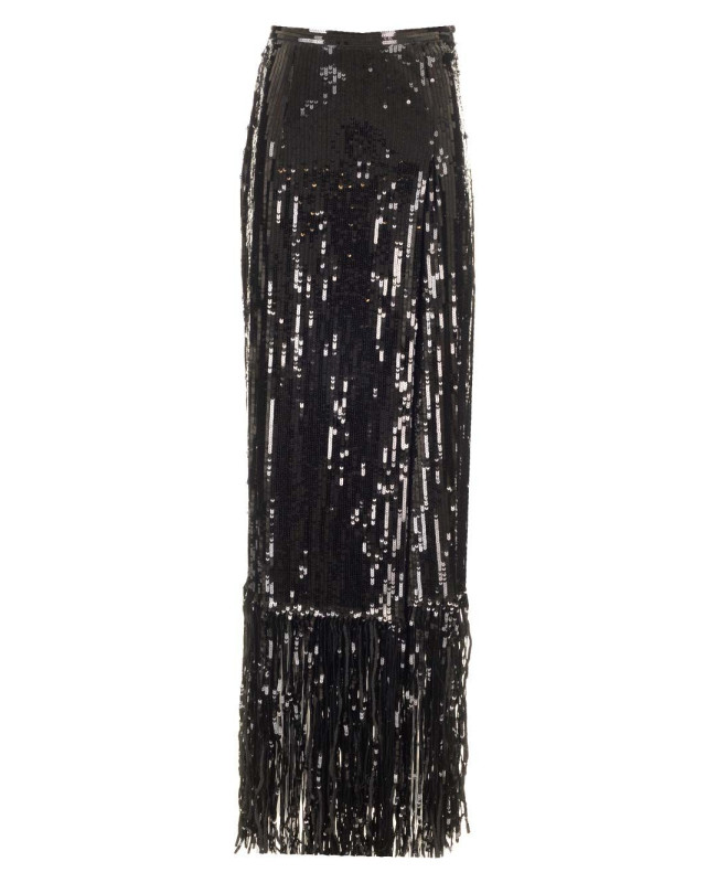 [Taller Marmo] Long skirt SS25 TM_PA2504_133BLACK