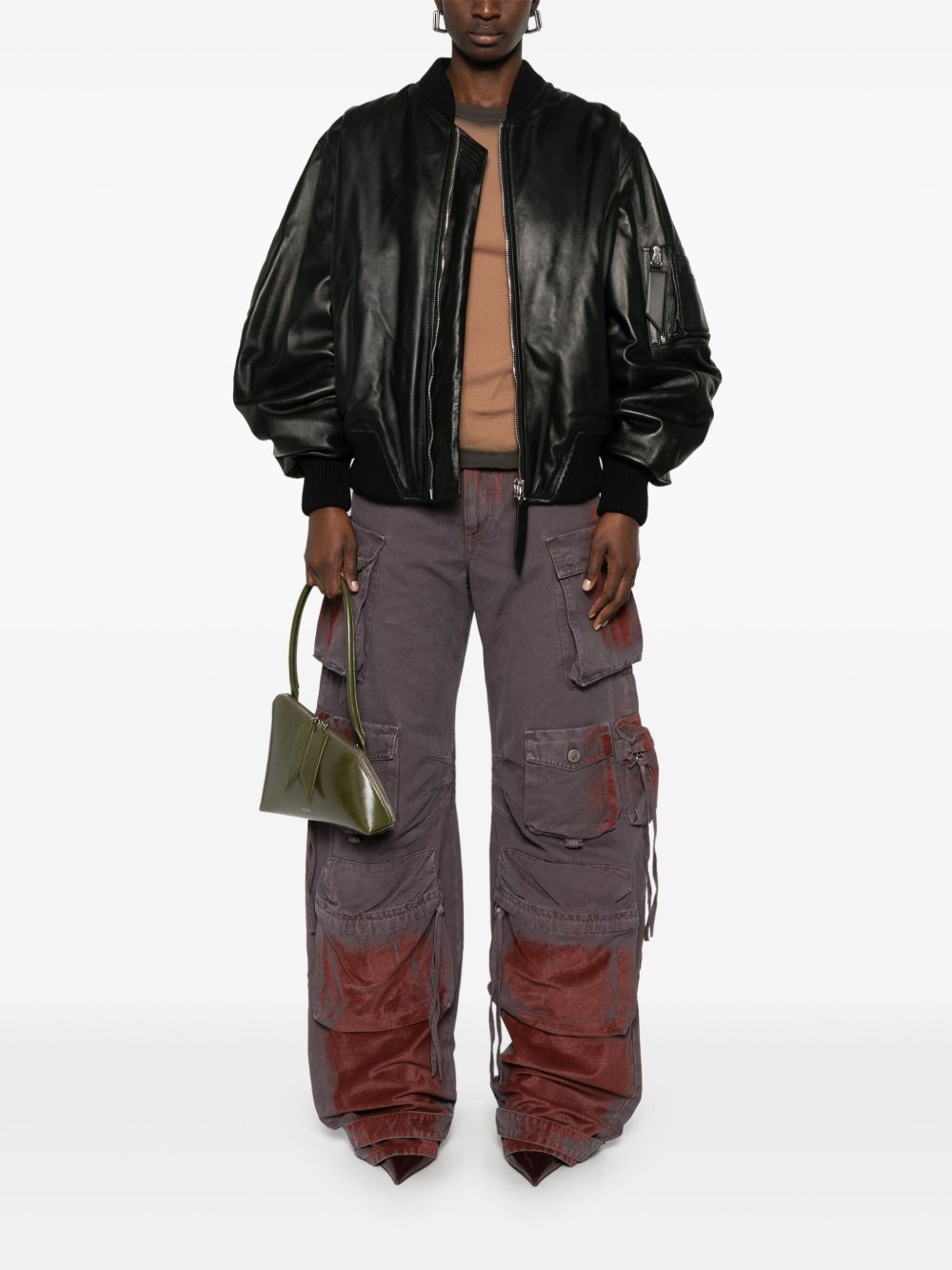 [The Attico] Leather Jacket FW26 261WCB00004LBT128AA100