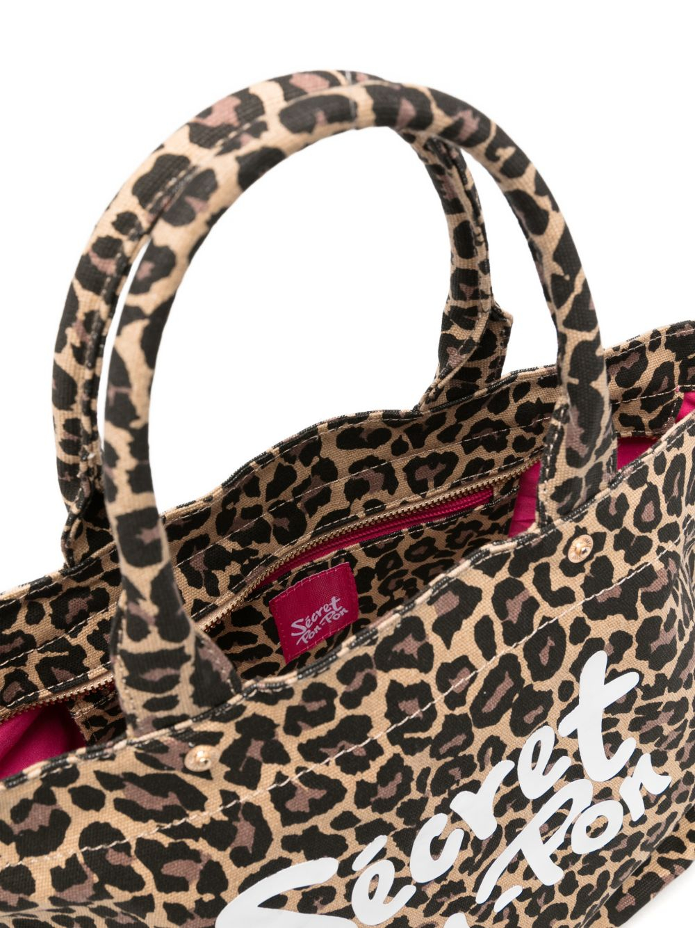 [SECRET PON-PON] Shoulder bag SS26 CITYTOTEMLEOPARD