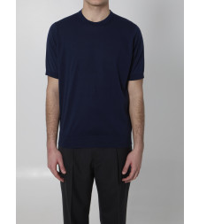 [JOHN SMEDLEY] T-shirts Short Sleeve SS26 KEMPTON__FRENCH NAVY