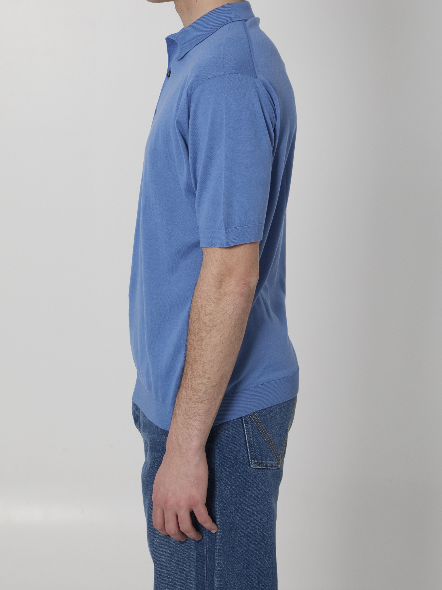 [JOHN SMEDLEY] T-shirts Short Sleeve SS26 ADRIAN__SKY BLUE