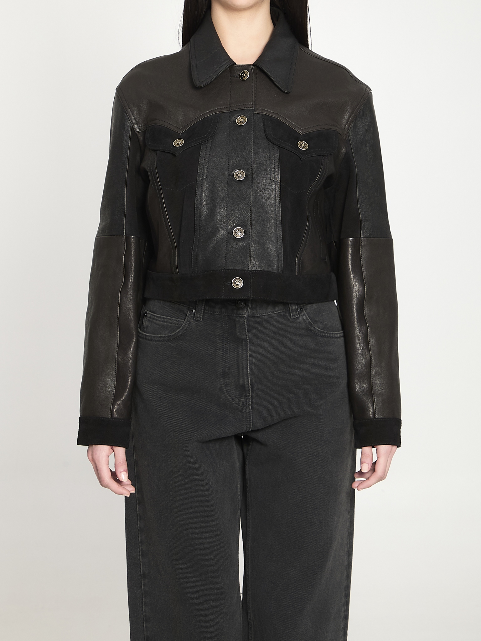 [Versace] Leather Jacket SS26 1024617_1A17766_1B000