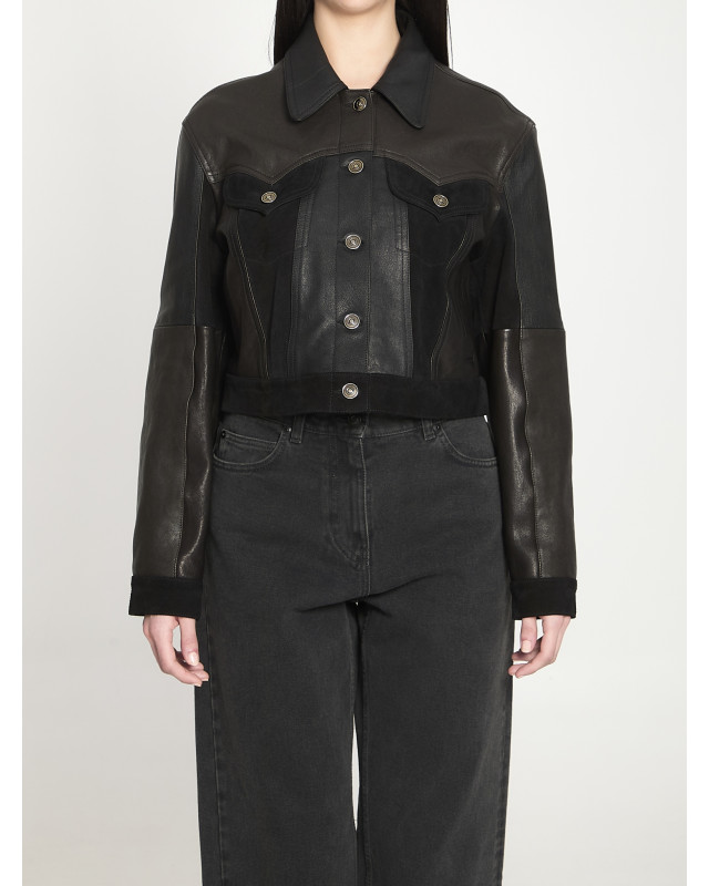 [Versace] Leather Jacket SS26 1024617_1A17766_1B000