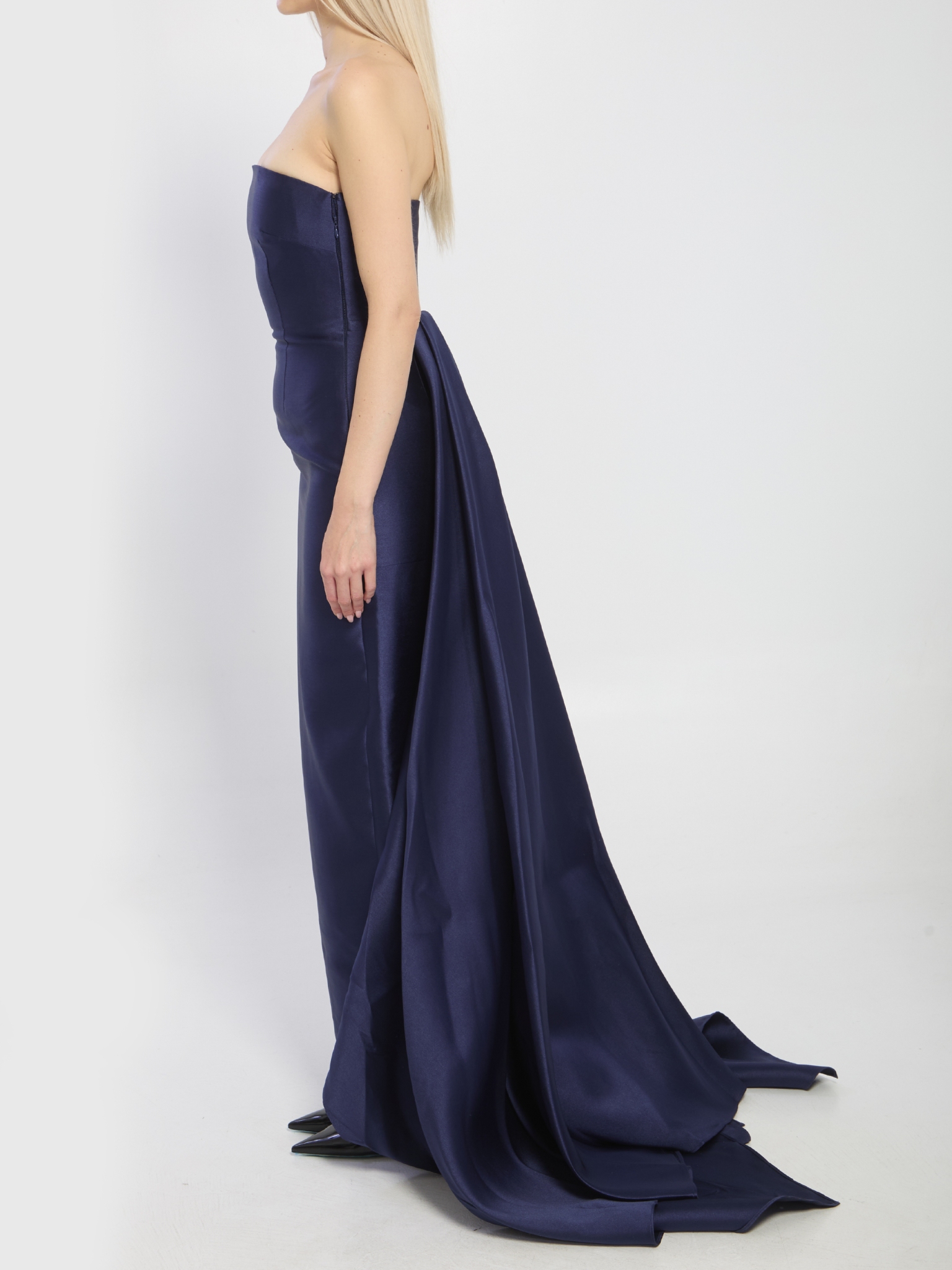 [Solace London] Sleeveless dress SS26 OS42005__NAVY