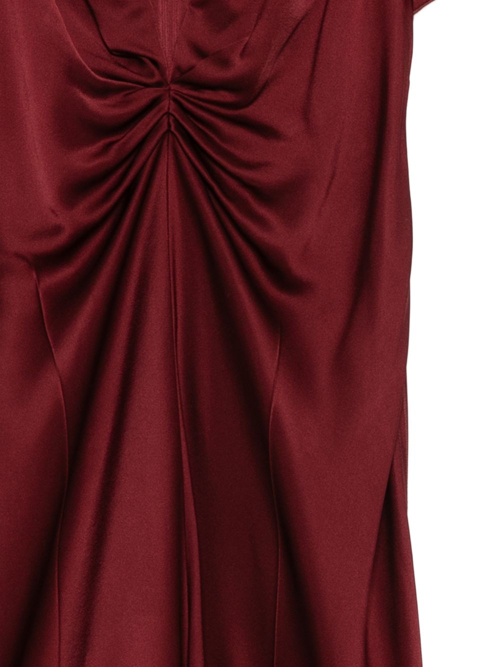 [VICTORIA BECKHAM] Short sleeve dress FW26 1226WDR005195DBURGUNDY