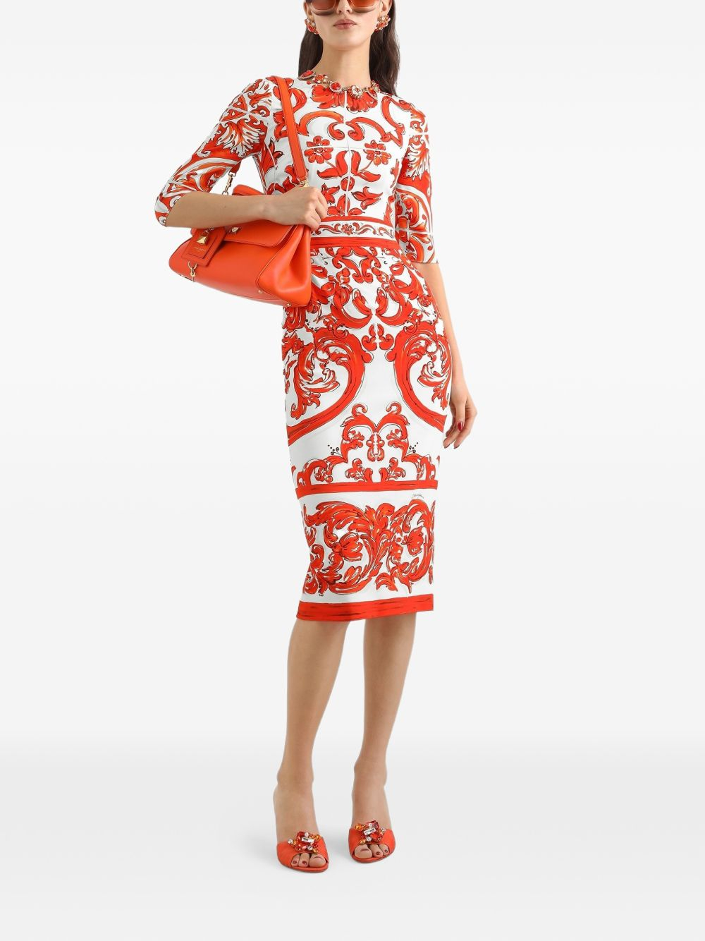 [Dolce & Gabbana] Short sleeve dress FW26 F6EAJTGDDRJS9000