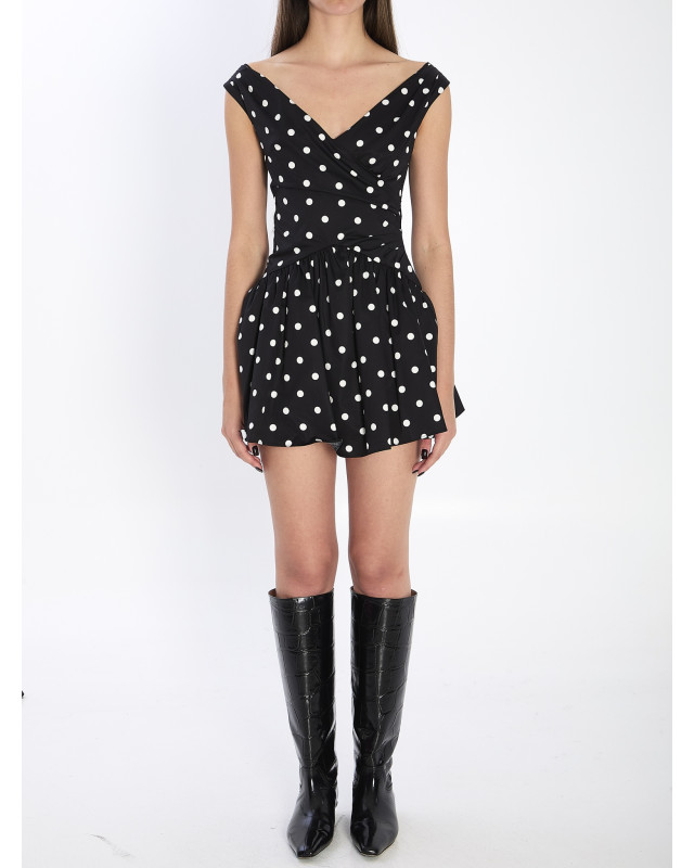 [SELF PORTRAIT] Sleeveless dress SS26 RS26209S__BLACK