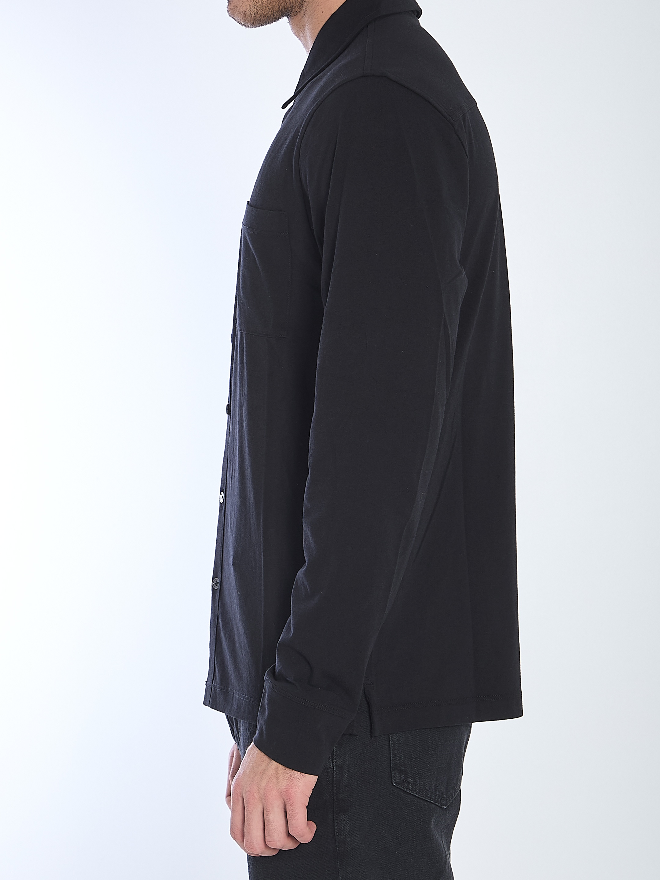 [JAMES PERSE] Shirts Long Sleeve SS26 MCFJ3442__BLK