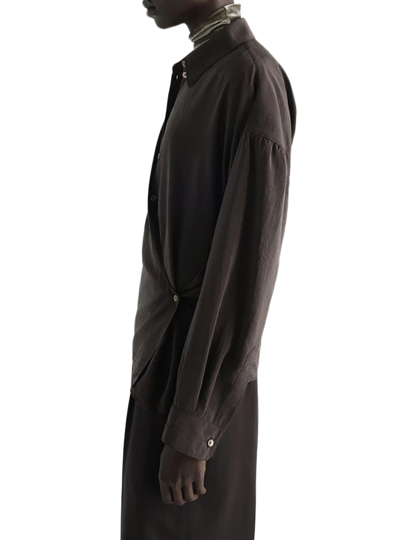 [LEMAIRE] Shirts Long Sleeve FW26 SH1141LF1308BR532 LICORICE