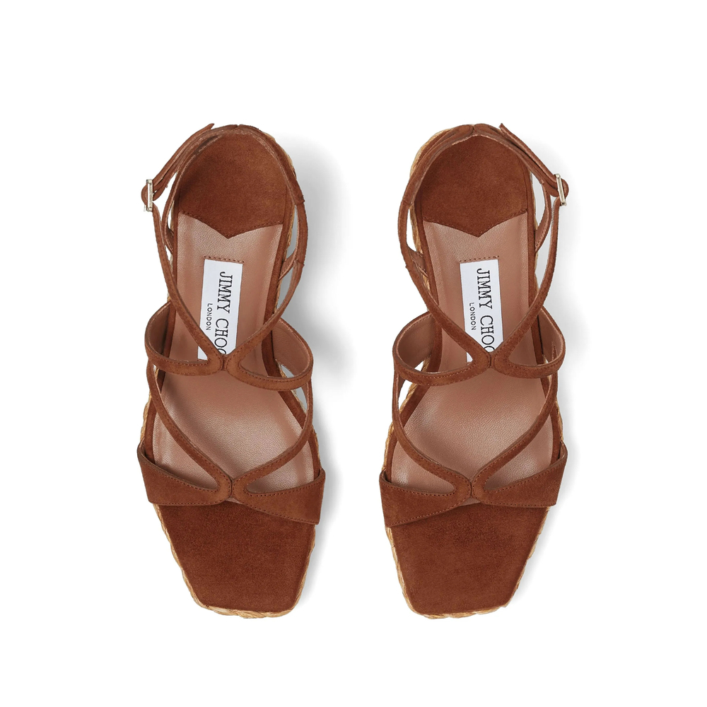 [Jimmy Choo] Sandals FW26 AYLA 85 CUG TAN