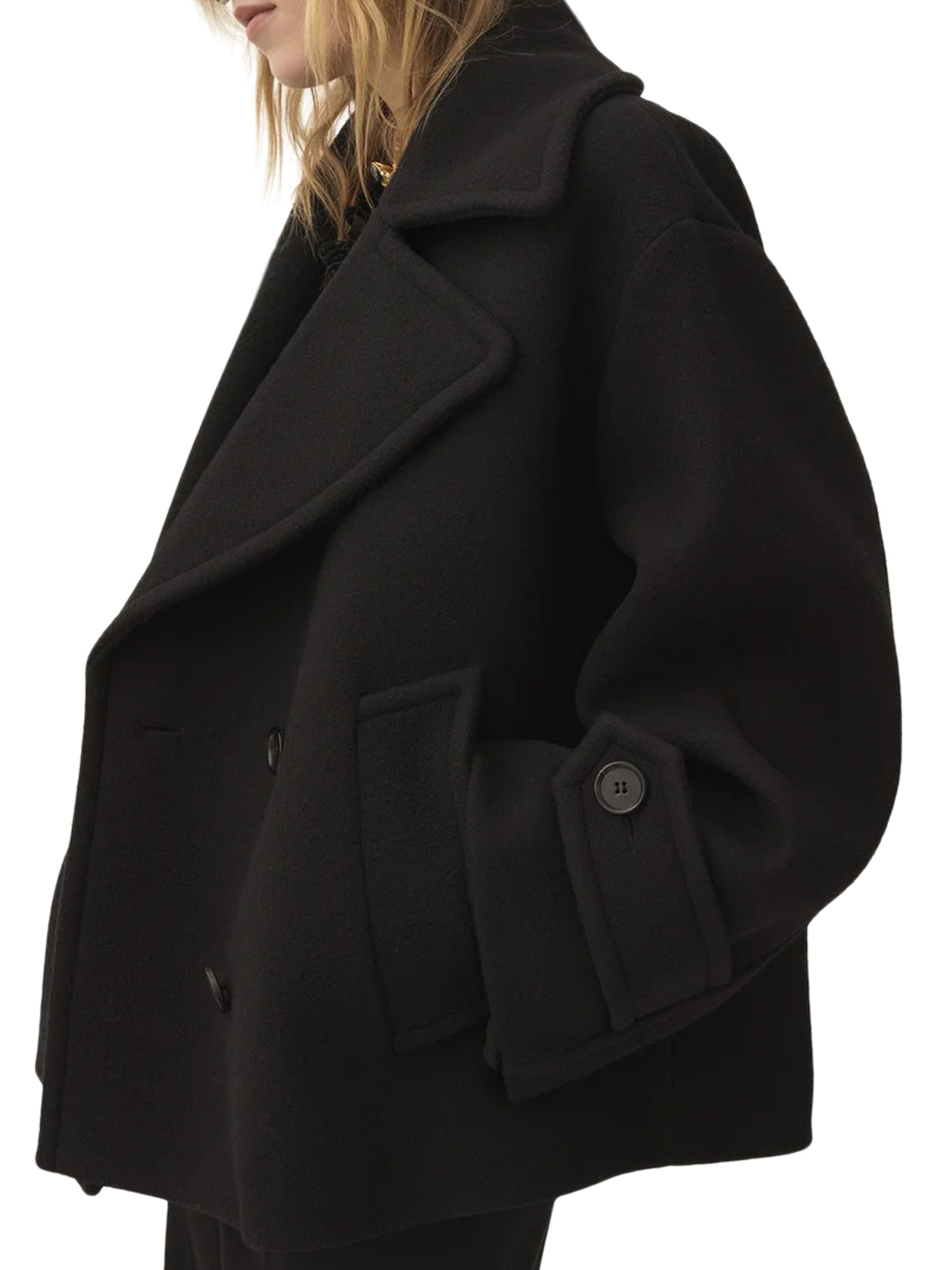 [Chloe] Coat FW26 CH25AMA96952001 BLACK