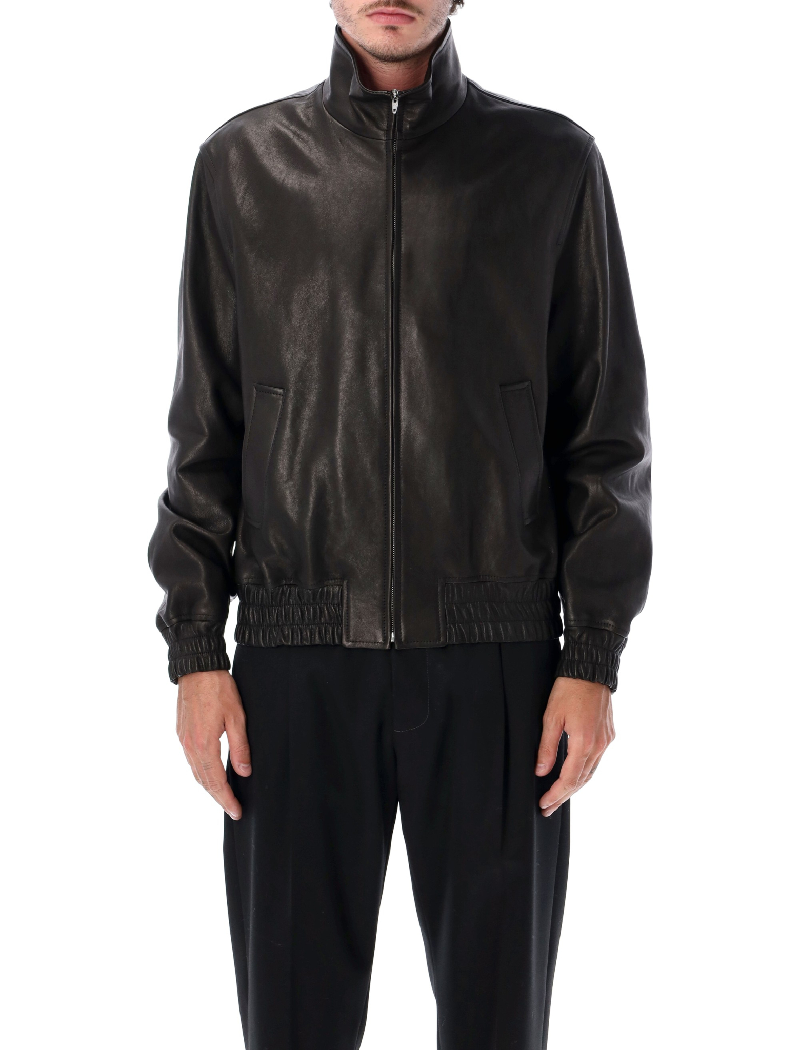 [Valentino Garavani] Leather Jacket FW26 9V3NA03GBL00NO