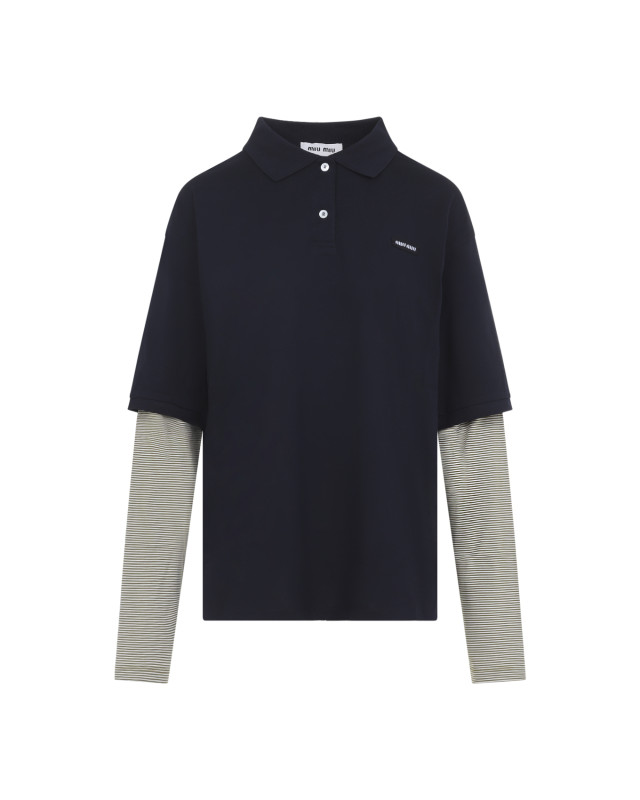 [Miu Miu] T-shirts Long Sleeve FW26 MJL076SOOO.17OR