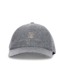[Brunello Cucinelli] Cap FW26 M038P9850CGQ69 GREY MEDIUM BROWN