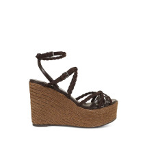 [Jimmy Choo] Espadrille SS26 J000181273NYRA 100 ZKNCHOCOLATE/ COFFEE